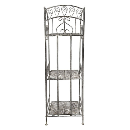 Opbergrek 34x29x112 cm grijs ijzer