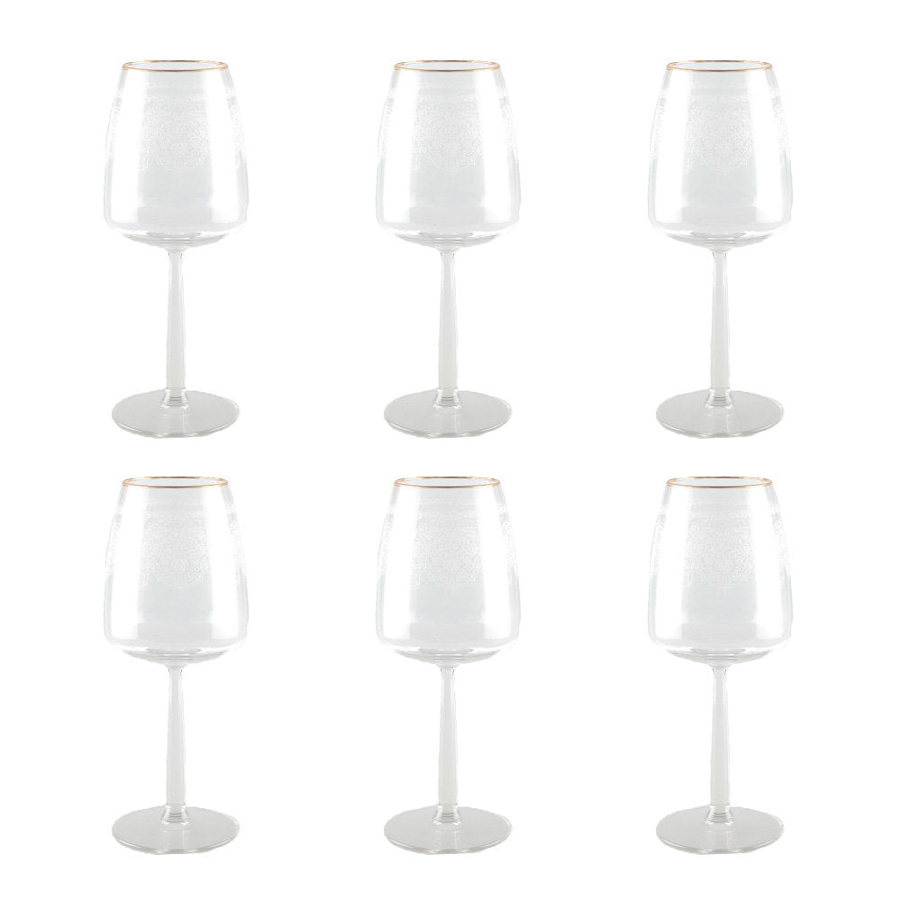 Wijnglazen set van 6 fluitglazen Marie Design