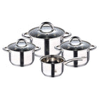 Pannenset RVS 7-delig inductie Ø 16-24 cm