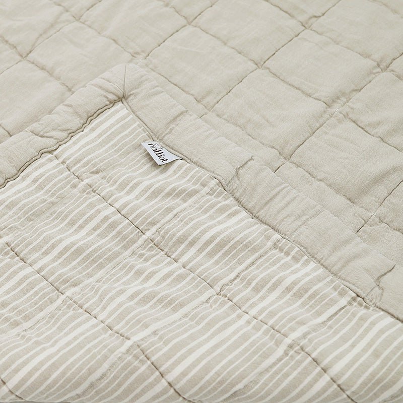 Babyrustdeken 87x100 cm katoen beige goud