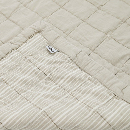 Babyrustdeken 87x100 cm katoen beige goud
