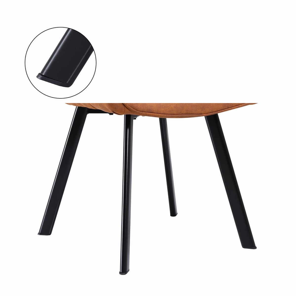 Fauteuilset 2 stuks bruin microvezel