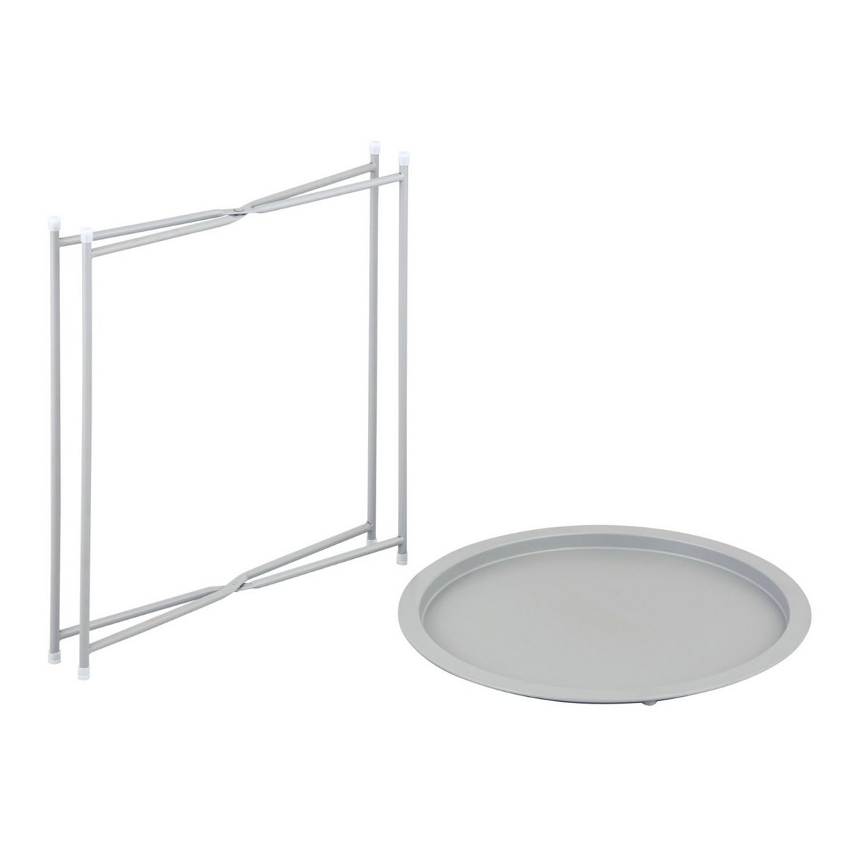 Bijzettafel metaal Ø 47x51 cm opvouwbaar