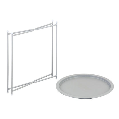 Bijzettafel metaal Ø 47x51 cm opvouwbaar