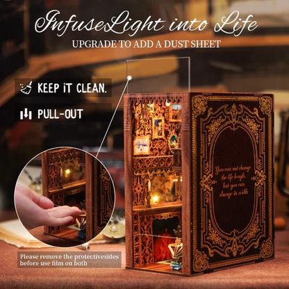 3D Booknook Eternal Bookstore 11x18x23 cm