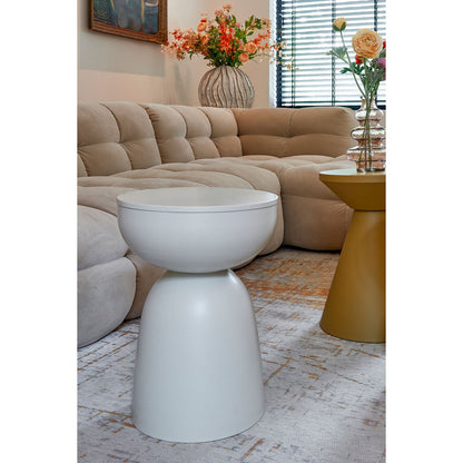 Bijzettafel 45x32 cm ijzer off-white