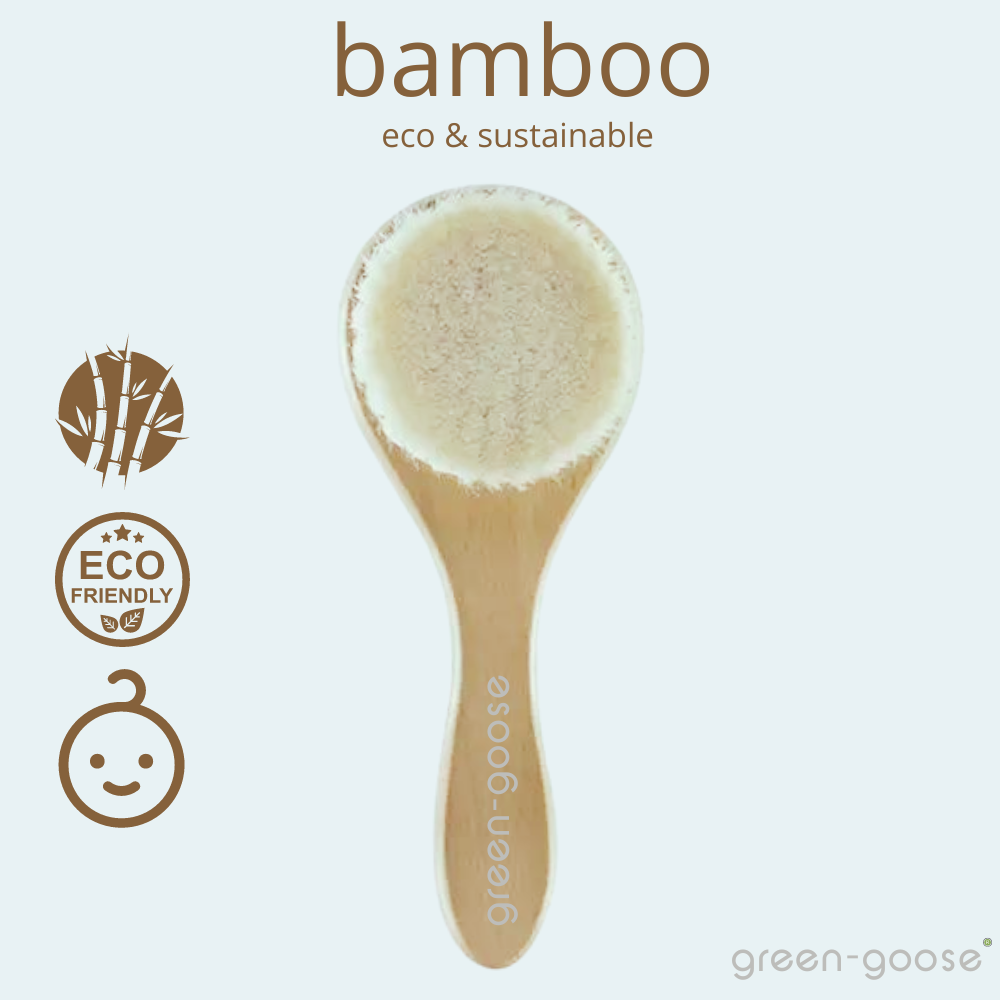 Baby haarborstel bamboe geitenhaar