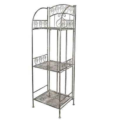 Opbergrek 34x29x112 cm grijs ijzer