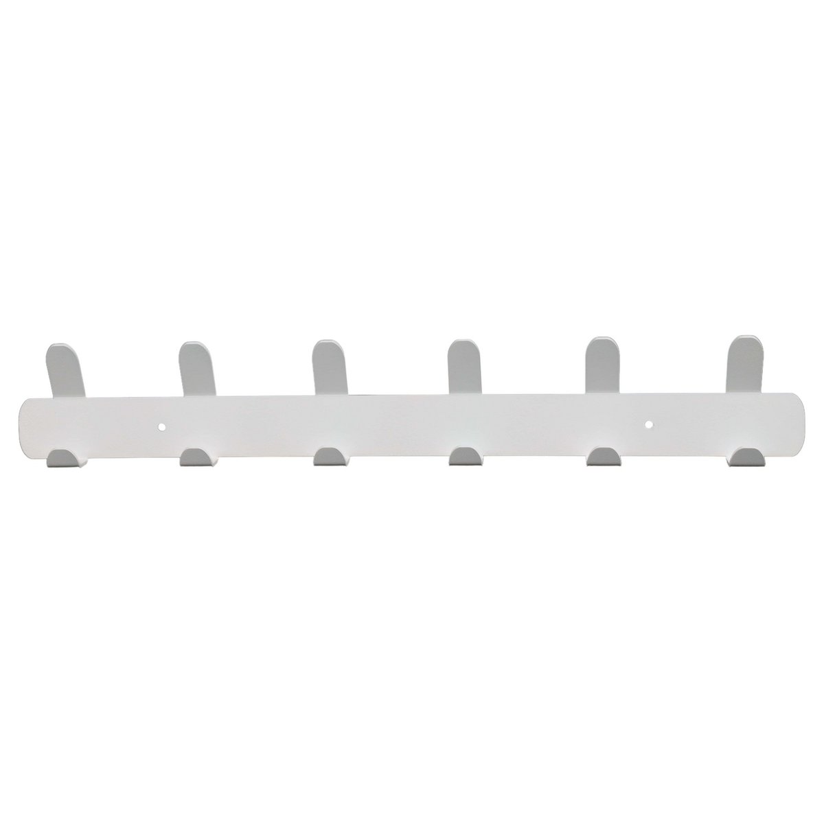 Wandkapstok 48 cm metaal wit