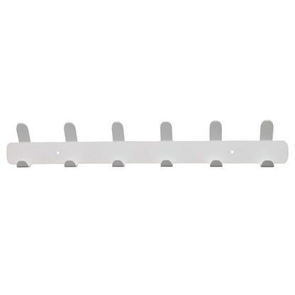 Wandkapstok 48 cm metaal wit