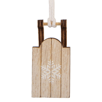 Kersthanger Slee 3x2x6 cm Beige Hout