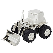 Spaarpot tractor verzilverd 14x9x8 cm