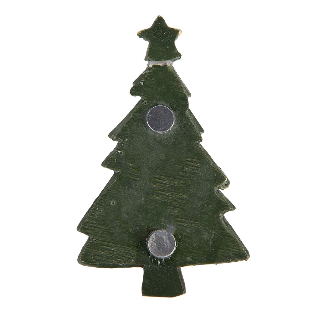 Magneet Kerstboom 5x1x9 cm Groen Kunststof