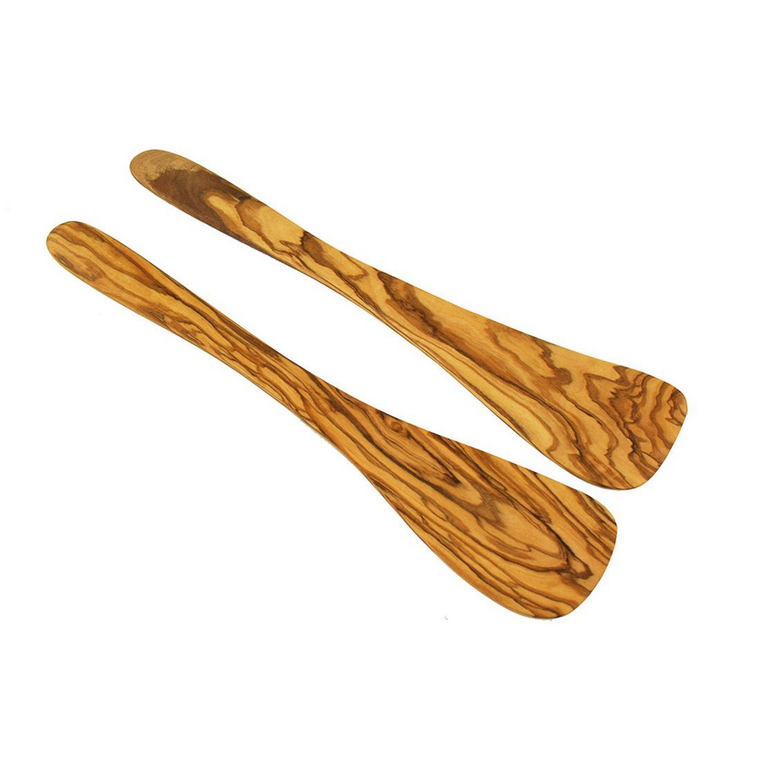 Keukenspatels olijfhout set van 2 (30 cm)
