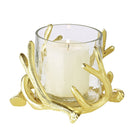 Lantaarn Kingston 15 cm goudkleurig aluminium glas