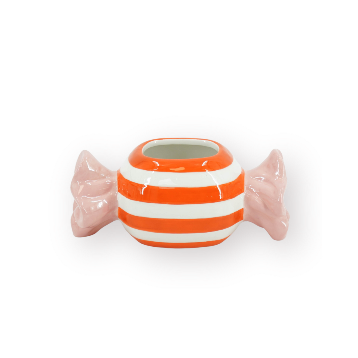 Bloempot 21x9,5x9,5 cm oranje roze