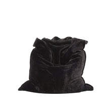 Beanbag Fourrure Zwart Nuit Luxe Imitatiebont Zitzak