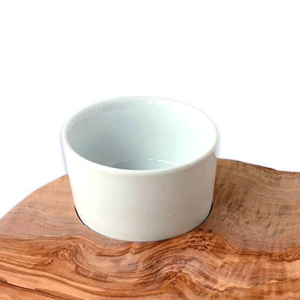 Dipkom wit porselein ø 8x5 cm