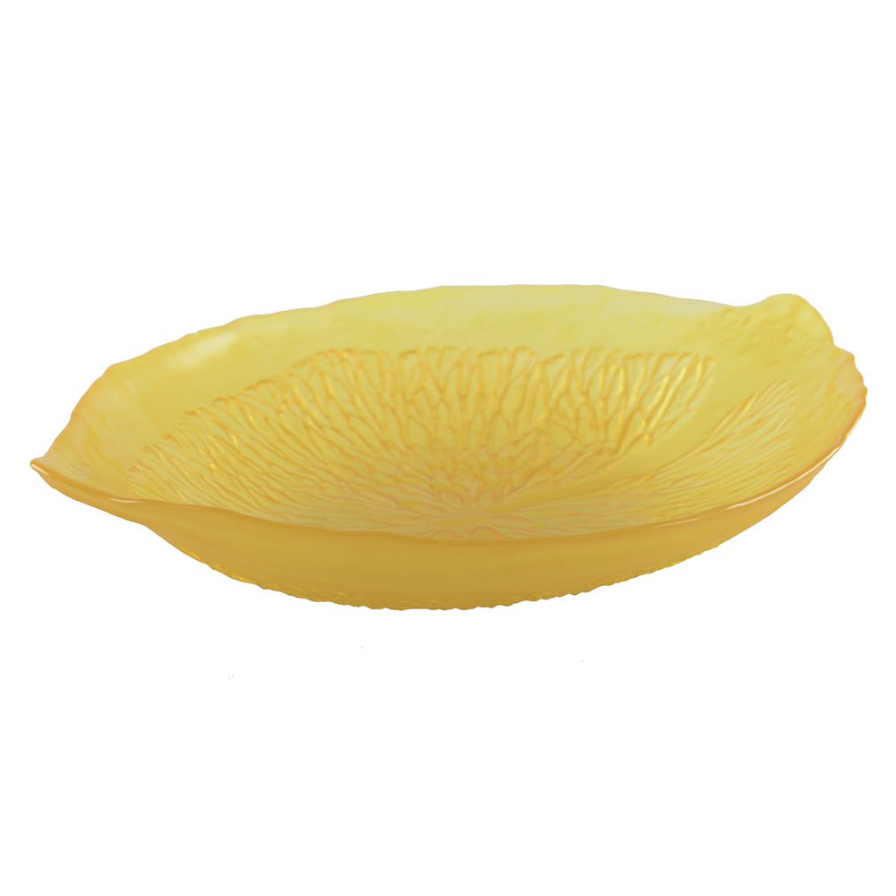 Saladekom glas geel 23,5 cm