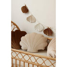 Velvet shell cushion 'Cream Pearl'