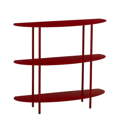 Rek ijzer 90x28x81 cm rood