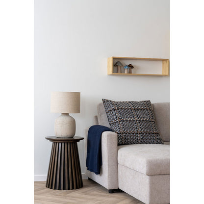 Tafellamp keramiek beige bruin 30x30x46.5 cm