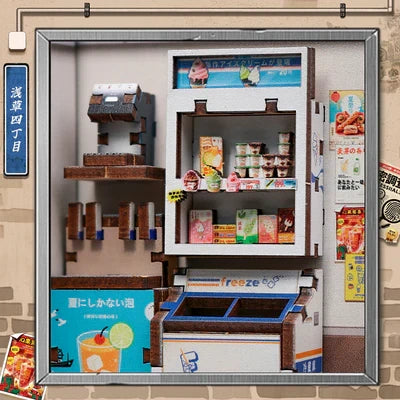 Doe-het-zelf huisje 15,5x13,7x22cm convenience store