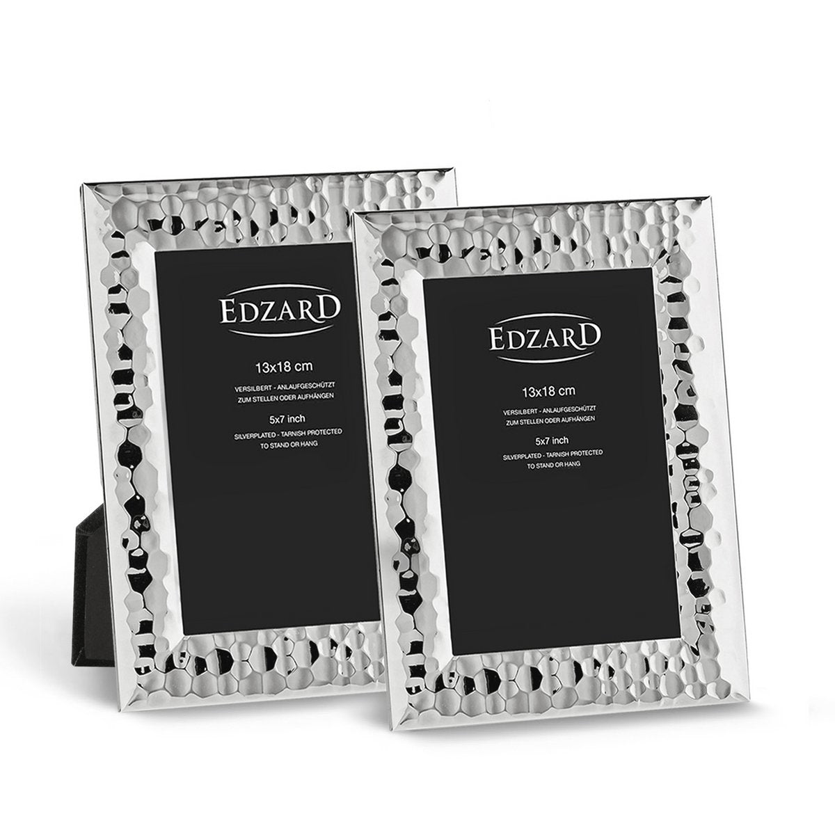 Fotolijst 10x15 cm verzilverd set van 2