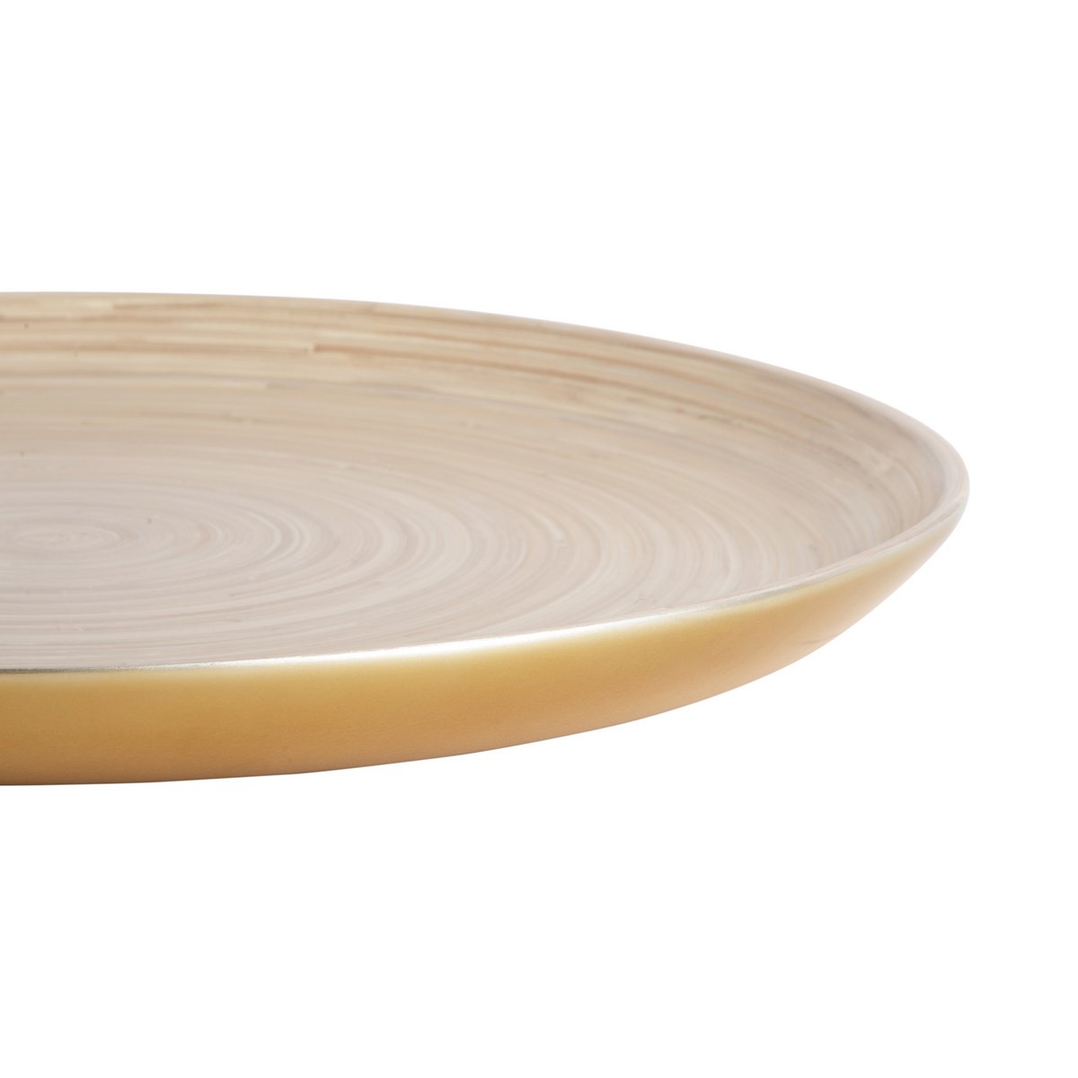 Dienblad bamboe 42 cm goud