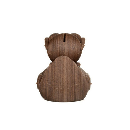 Houten spaarpot eend 12,7x10,7x12,8 cm