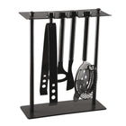 Bar tools on 5-room support black support