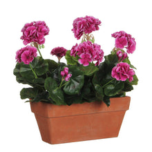 Artificial Geranium Balcony Planter Purple L29 x W13 x H40 cm