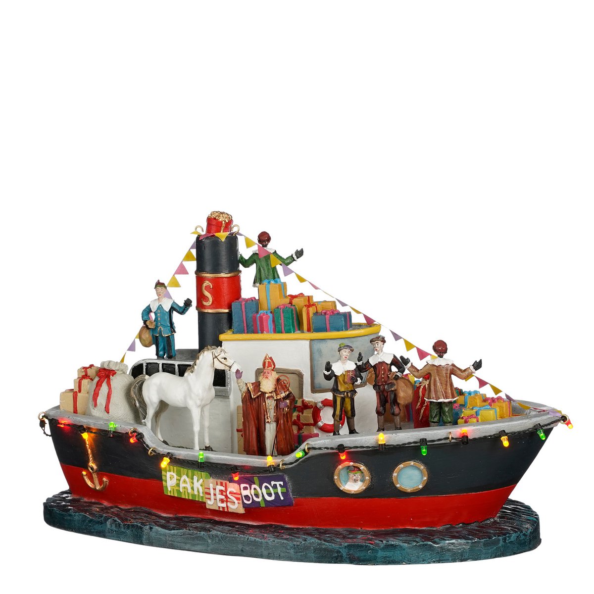 LuVille Sinterklaas Pakjesboot Met LED Verlichting Decor