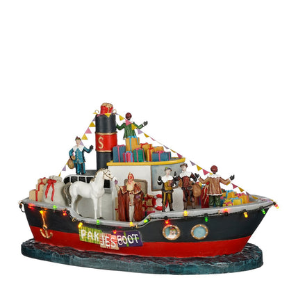 LuVille Sinterklaas Pakjesboot Met LED Verlichting Decor