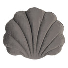 Sierkussen Schelp 38x48 cm grijs polyester