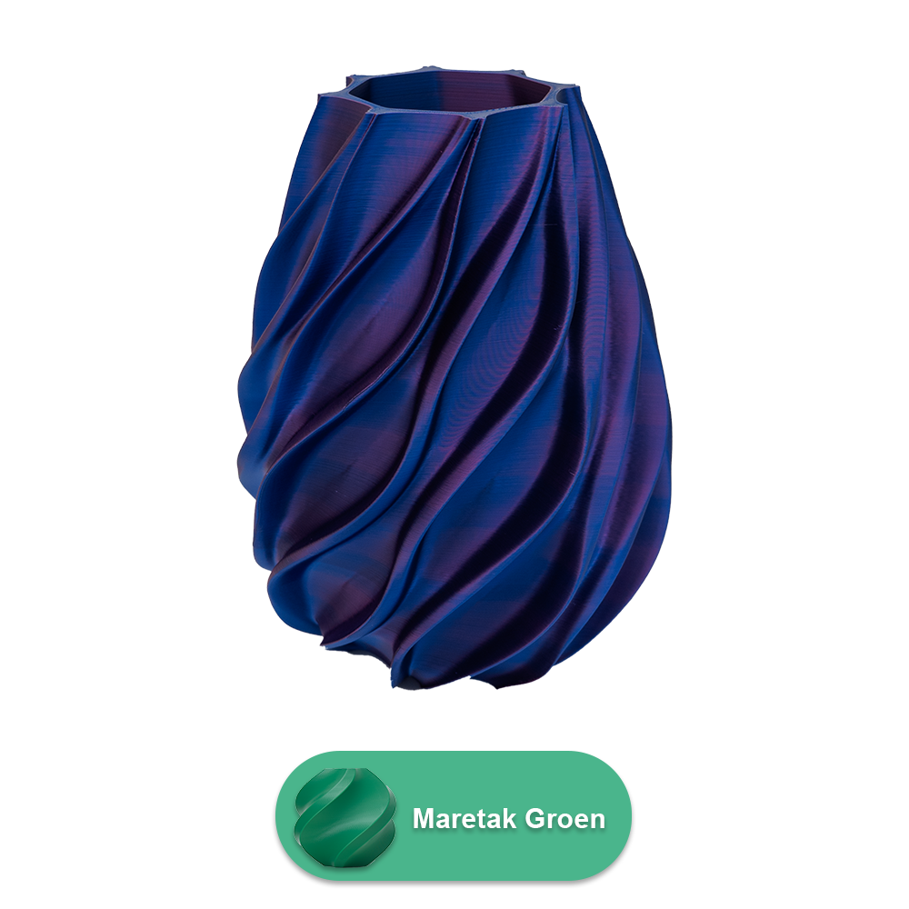 Oliva 3D vaas - 3D geprinte vaas - Duurzaam PLA - Geschikt voor kunstbloemen