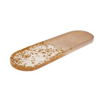 Oval glitter resin tray 38x11x1.5 cm