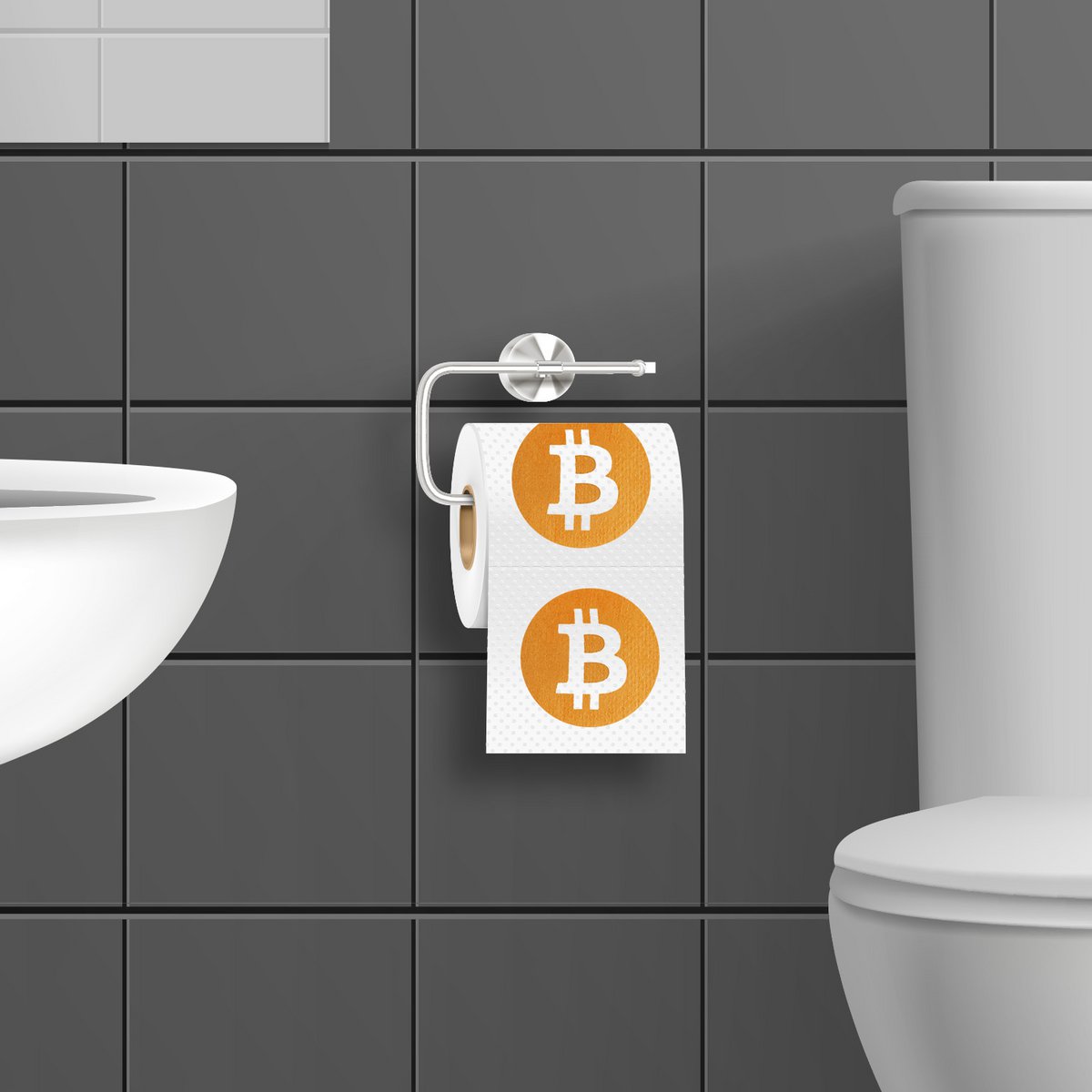 Bitcoin-designed toilet paper