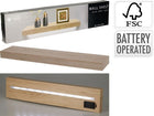 Trends4You Wall Shelf with LED Lighting - Brown