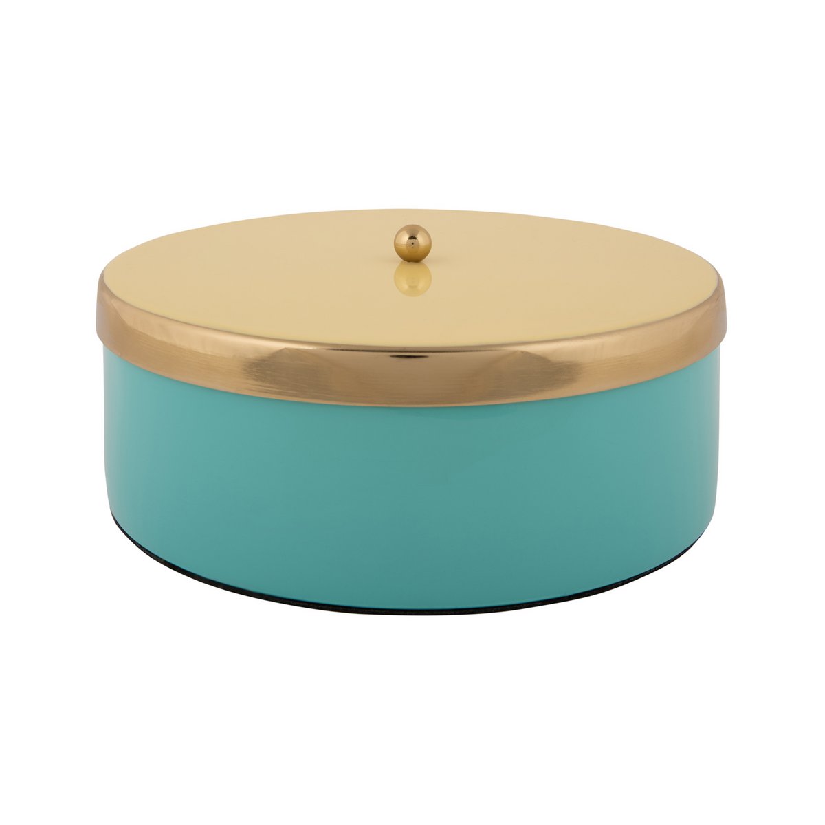 Opbergdoos dubbel 21x7 cm blauw ijzer