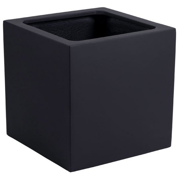 Plantenbak fiberstone 40x40x40 cm zwart