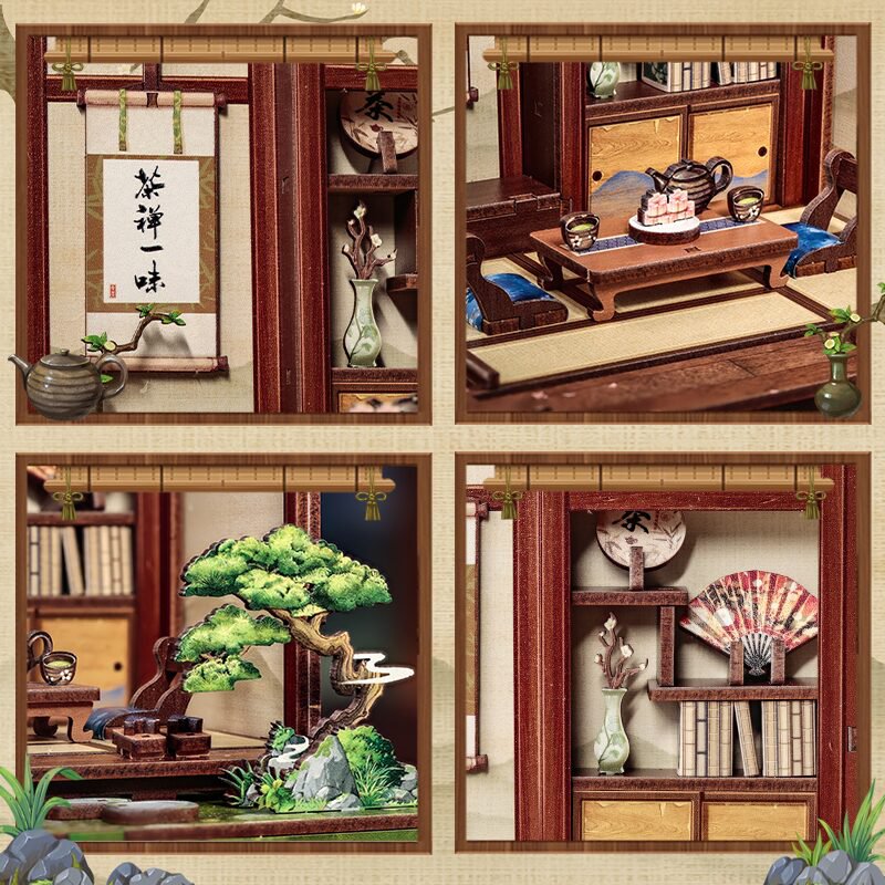 Cutebee, 3D DIY Huisje, Kirishima Cha-an, CWGC219, 14,1x14,7x19,2cm