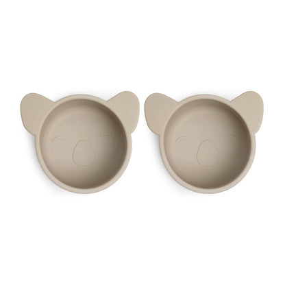 Pink silicone snack box small 2-pack