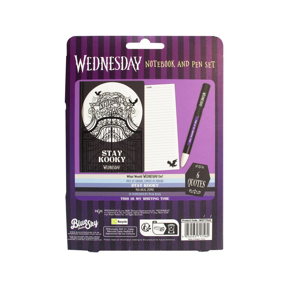 Wednesday - Notebook Set