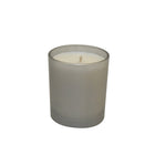 Geurkaars vanille 7x7x8 cm zilver glas