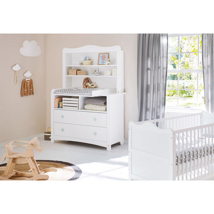 Commode met commodeblad 130x77x180 cm wit hout