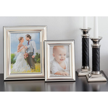 Fotolijst 10x15 cm verzilverd set van 2