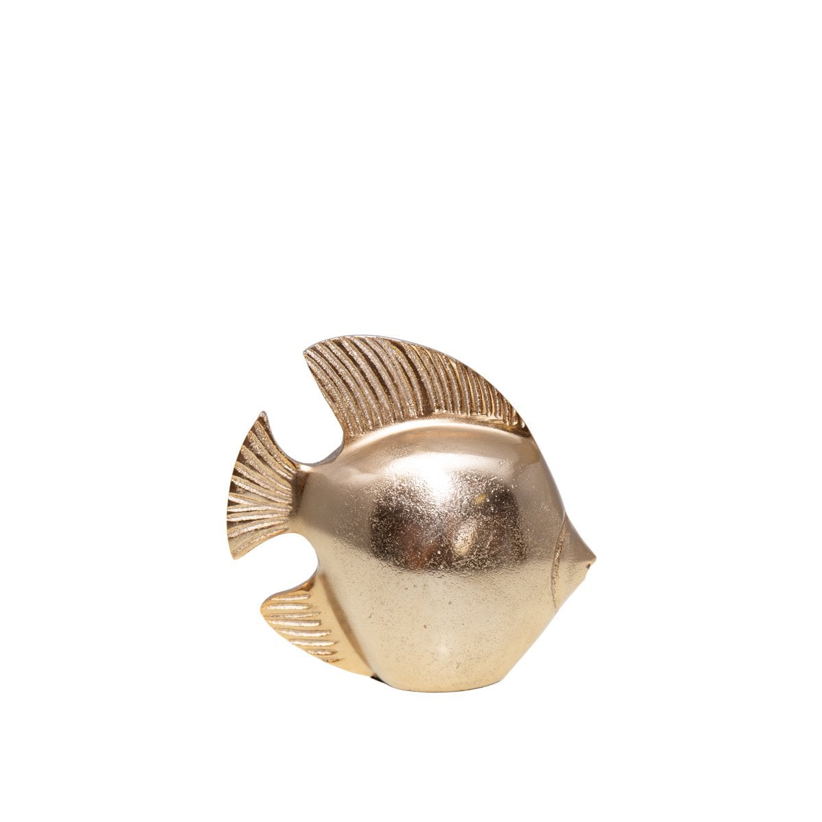 Decoratieve vis 19,5 cm goud aluminium