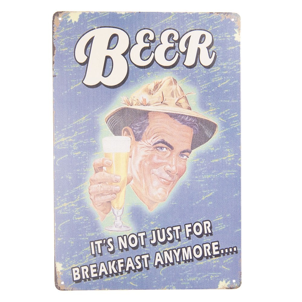 Text board 20x30 cm Blue Iron Wall Board