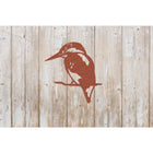 Wanddecoratie ijsvogel 51,6x53,1 cm staal hout